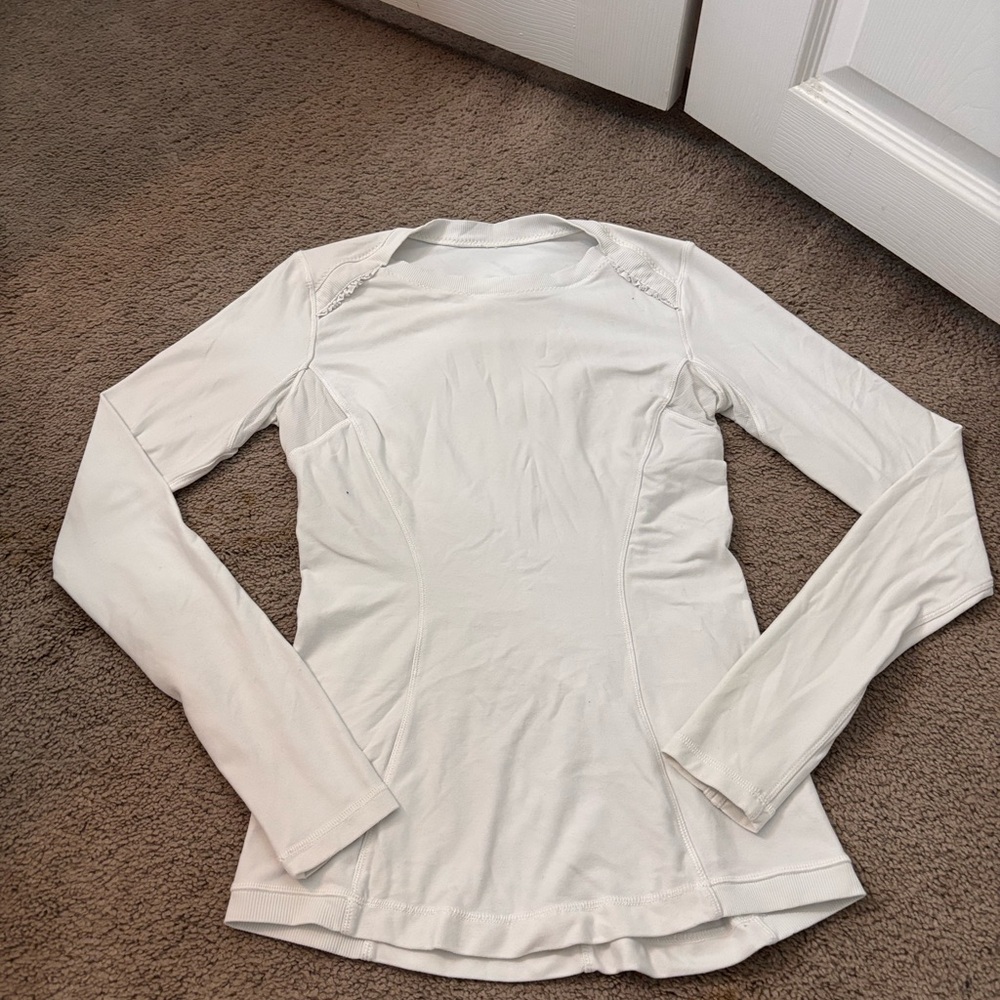 Lululemon White Long sleeve
